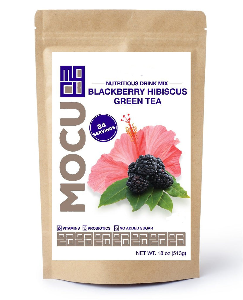 Blackberry Hibiscus Matcha Green Tea Boost Drink Mix