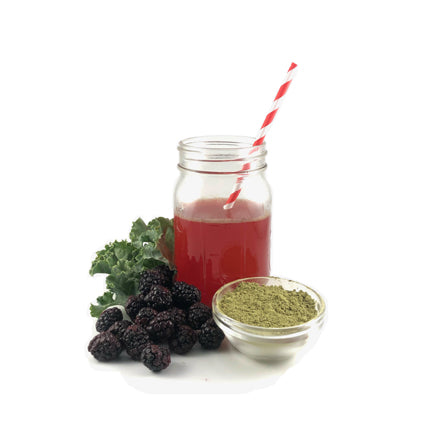 Blackberry Hibiscus Matcha Green Tea Boost Drink Mix